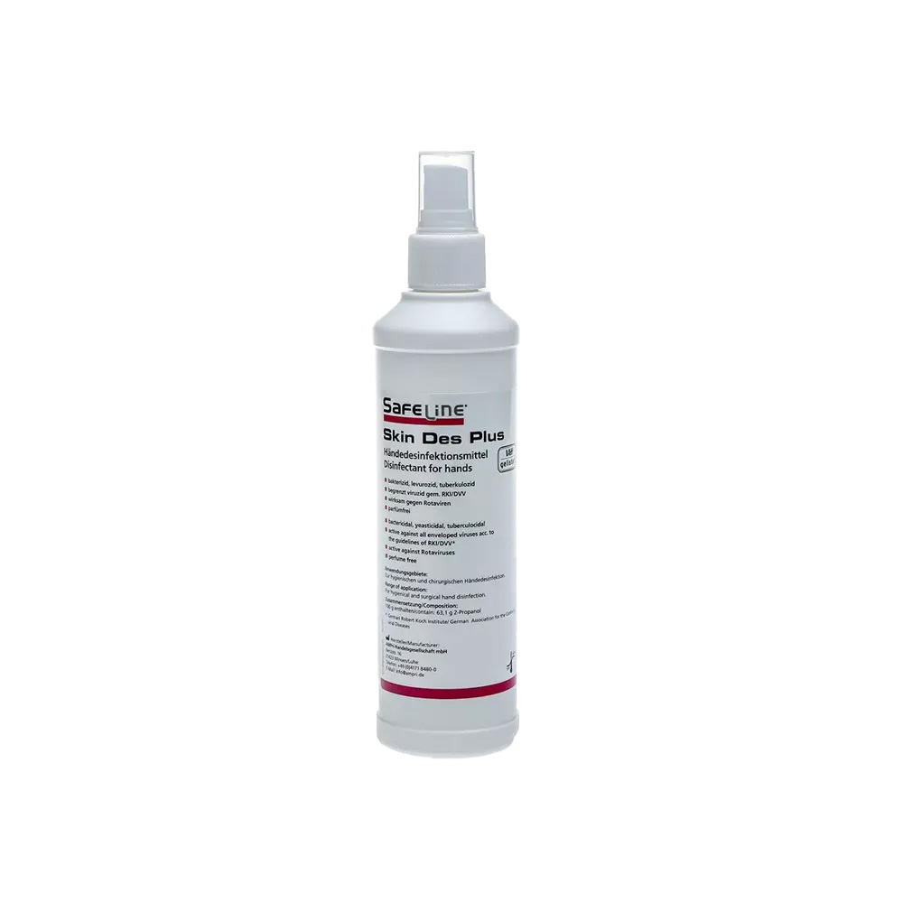 Händedesinfektionsspray, 250 ml, Safeline Skin Des Plus