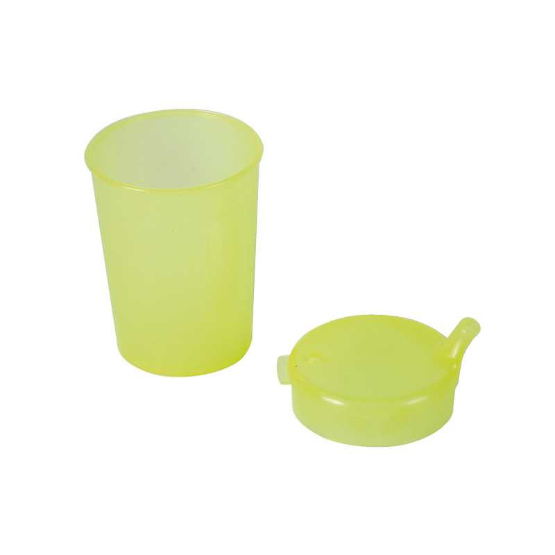 PP Schnabelbecher Oberteil und Unterteil SET, gelb, 50x 250 ml Unterteil, 25x Oberteil 4x4, 25x Oberteil 12x10