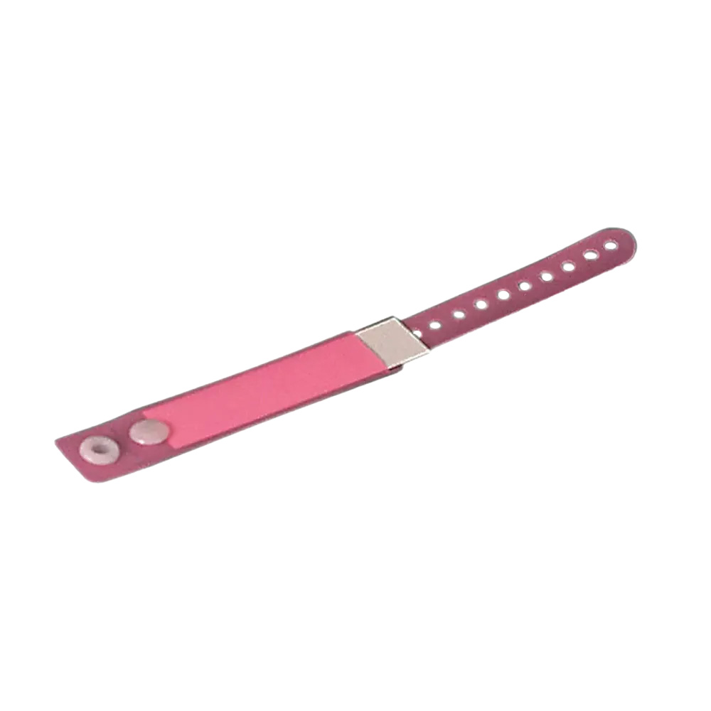 PVC Kinder Patientenarmband, Farbe rosa, 162 x 18 mm